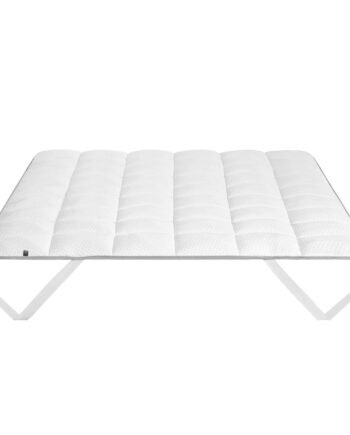Kave Home Freya Topmadras Hvid Stof  135x190