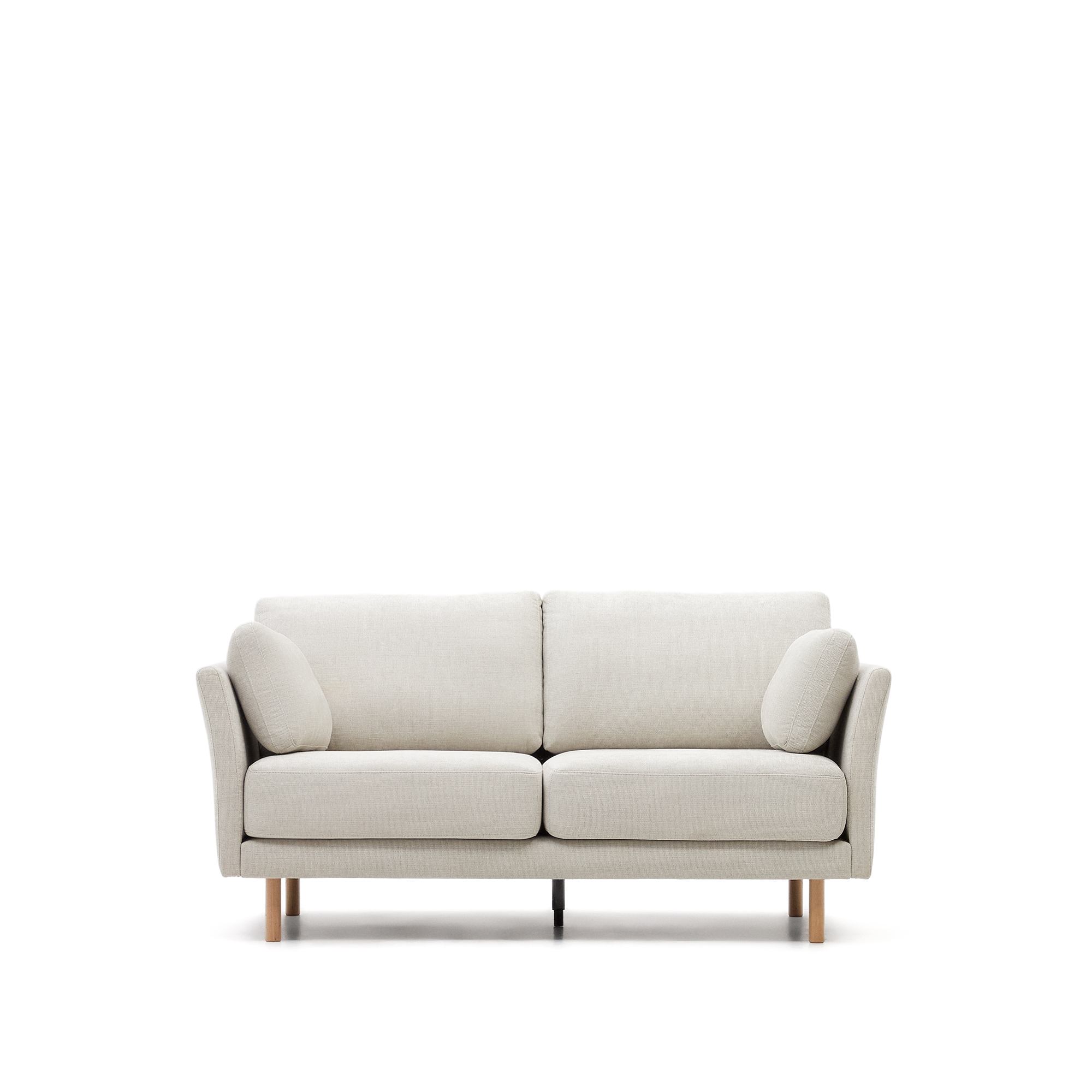 Kave Home Gilma Pers Sofa Perlemor Chenille Og Natur Træ