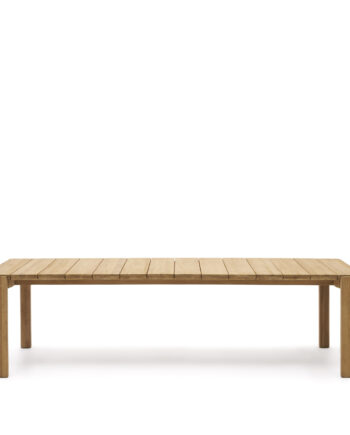 Kave Home Icaro Havebord  Rektangulær Natur Teaktræ  220x102