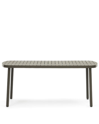 Kave Home Joncols Havebord  Rektangulær Grøn Aluminium  180x90