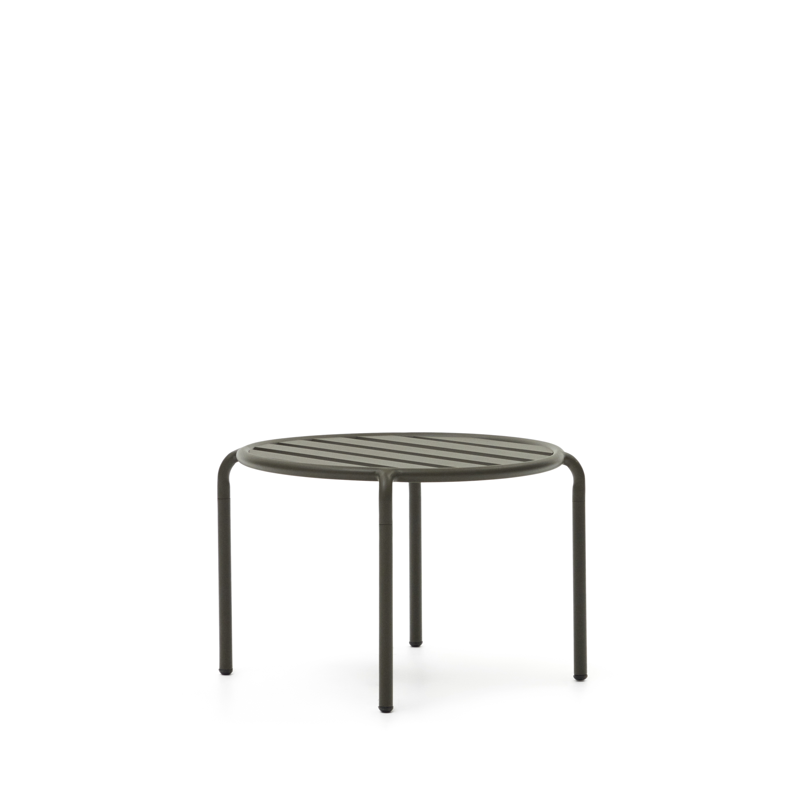 Kave Home Joncols Havebord  Rund Grøn Aluminium  ø68