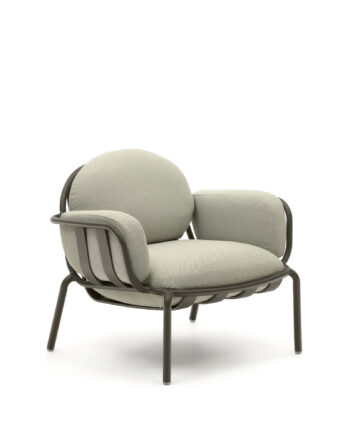 Kave Home Joncols Havestol     Beige Hynder Grøn Aluminium