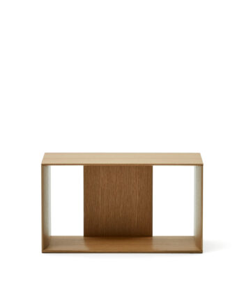 Kave Home Litto Medium Hylde Modul  Rektangulær Brun Egefinér  67x38