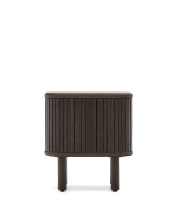 Kave Home Mailen Sengebord       Skydelåger Mørk Askefinér  50x55