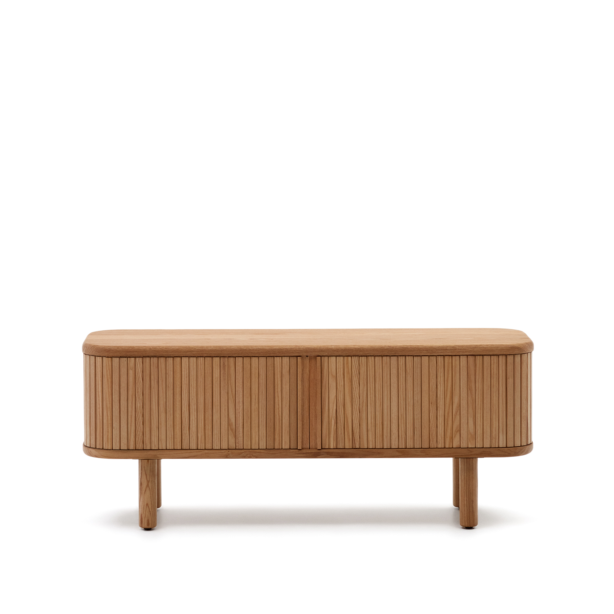 Kave Home Mailen Tv-bord Låger Natur Askefinér 120x40