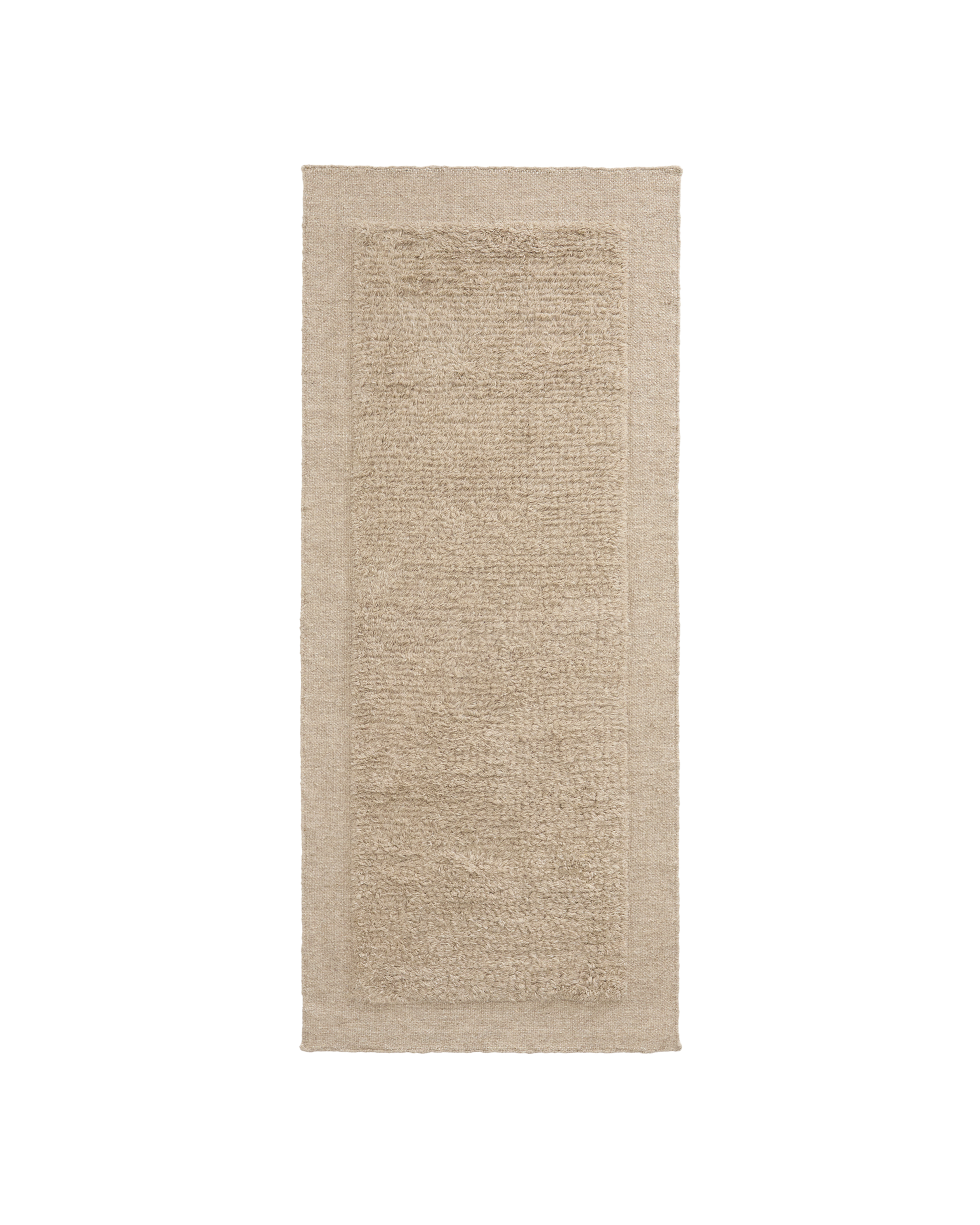 Kave Home Marely Løber Gulvtæppe  Rektangulær Beige Uld  200x80