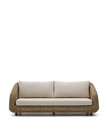 Kave Home Meria  -pers  Havesofa     Hynder Syntetisk Rattan Og Akacietræ   :208