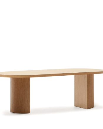 Kave Home Nealy Spisebord  Oval Natur Egetræsfiner  240x100