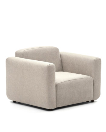 Kave Home Neom Modulær Lænestol     Armlæn Beige Stof