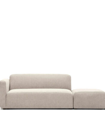 Kave Home Neom   Pers  Modulsofa Med Rygmodul Beige Stof  244cm