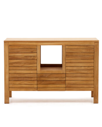 Kave Home Neria Badeværelsesskab Natur Teaktræ  120x45
