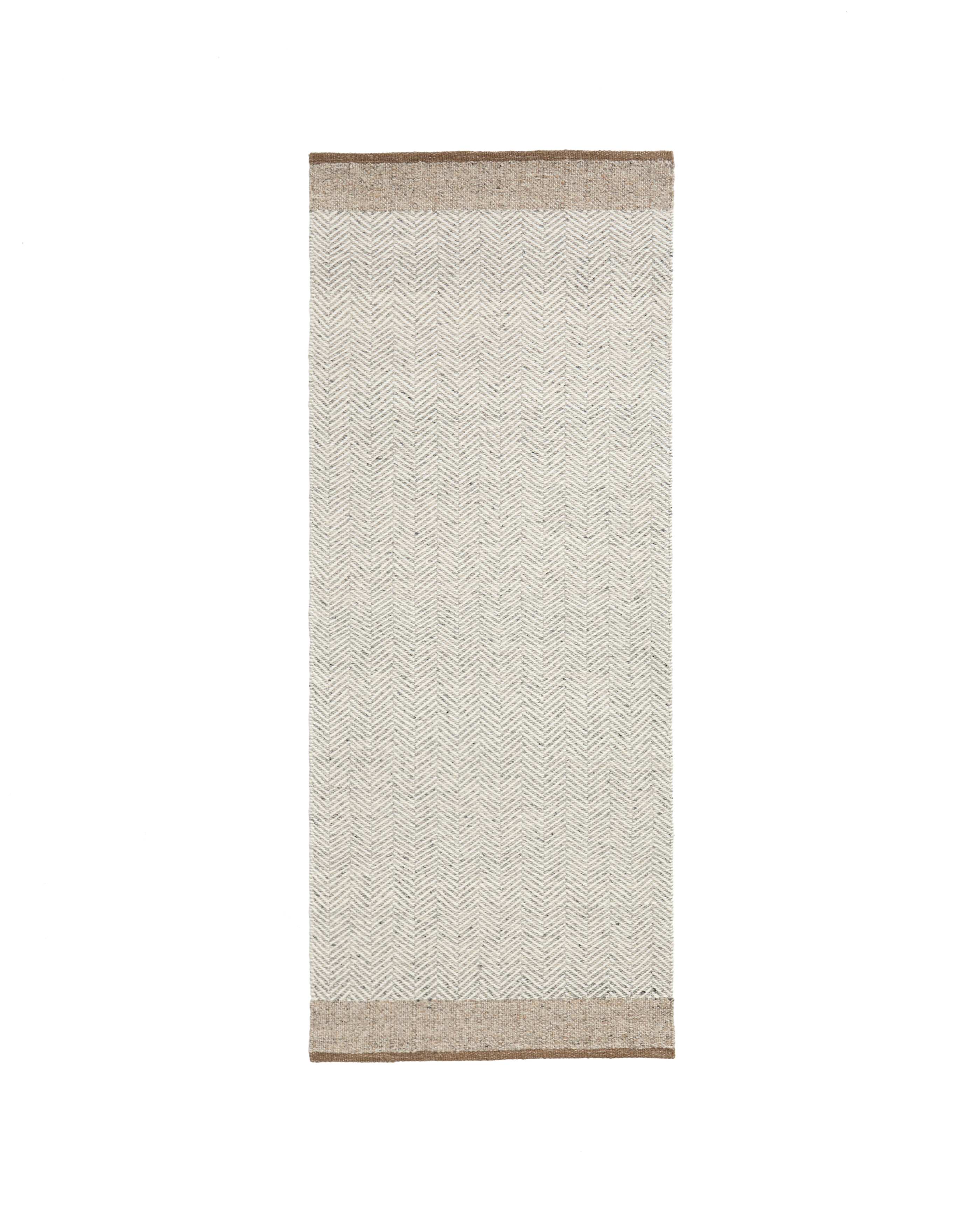 Kave Home Nifelia Løber Gulvtæppe  Rektangulær Beige Jacquard Uld  200x80