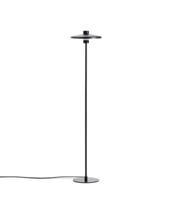 Kave Home Nuvira Gulvlampe Sort Satinmetal