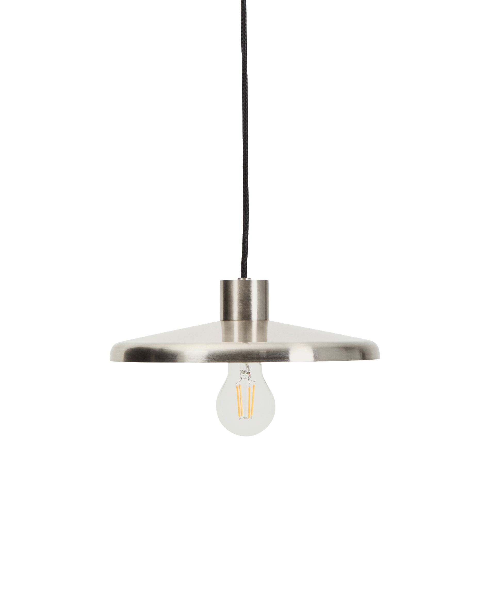 Kave Home Nuvira Loftlampe Lysegrå Børstet Metal