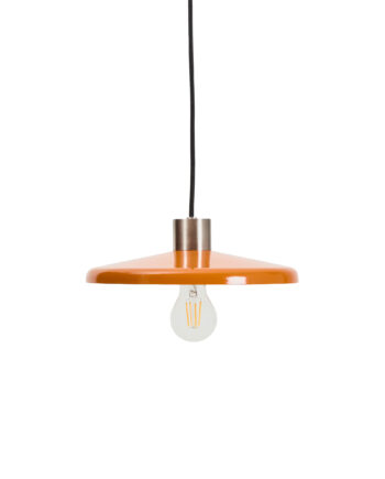 Kave Home Nuvira Loftlampe Orange Og Lysegråt Børstet Metal
