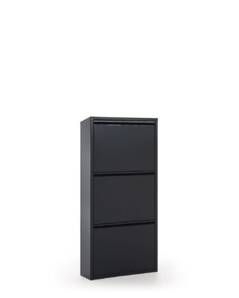 Kave Home Ode Skoskab       Låger Sort Stål  50x103