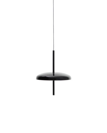 Kave Home Porte Bærbar Loftlampe  Genopladelig Sort Aluminium  ø16