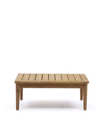 Kave Home Portitxol Havebord  Kvadratisk Natur Teaktræ  80x80