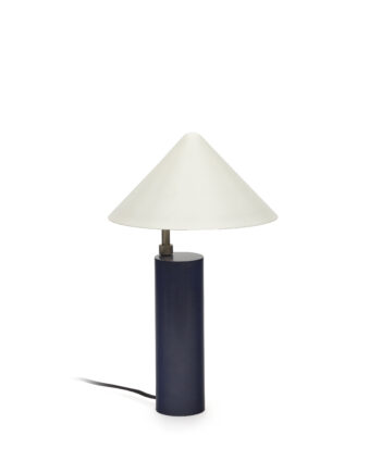 Kave Home Shiva Bordlampe Hvid Og Blå Jern