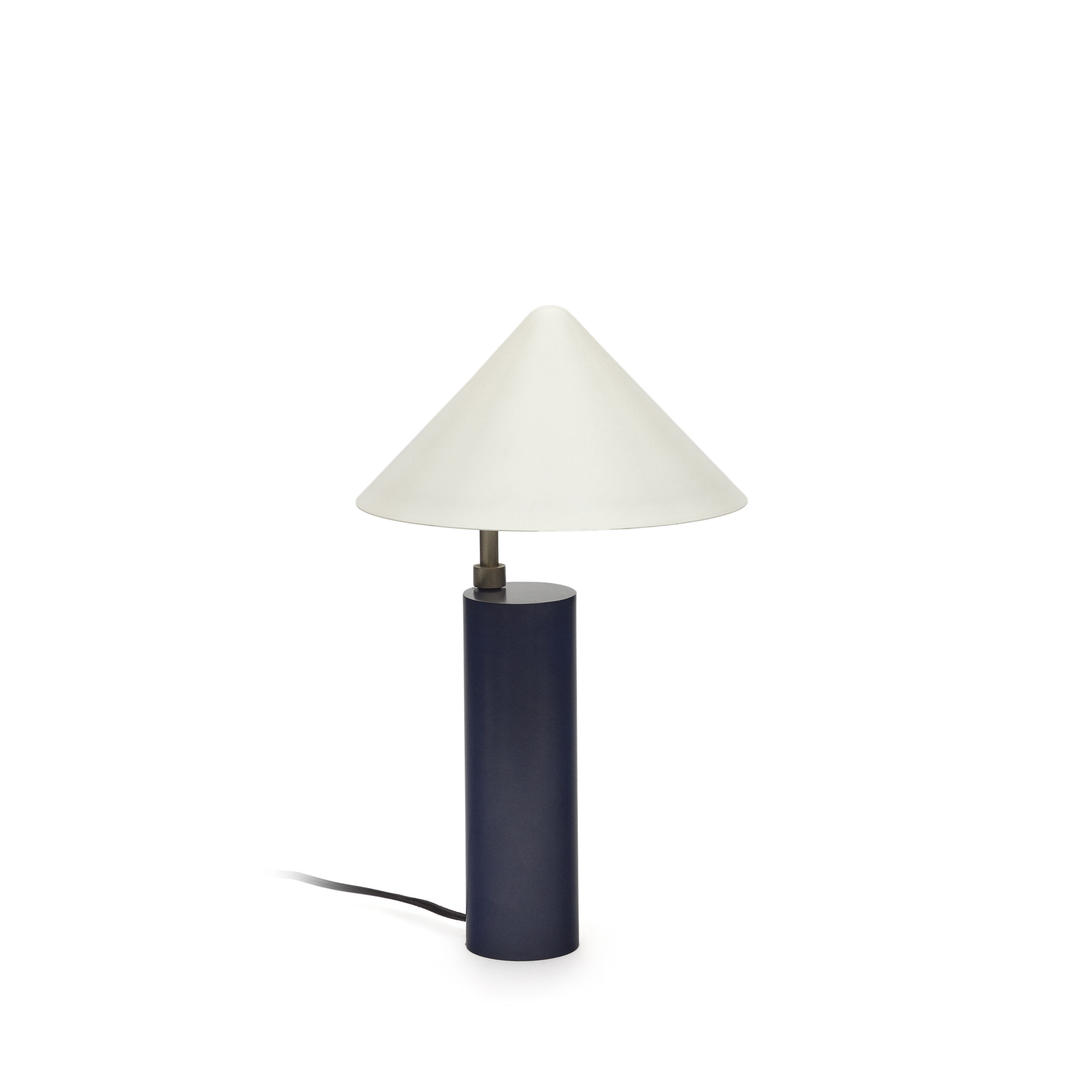 Kave Home Shiva Bordlampe Hvid Og Blå Jern