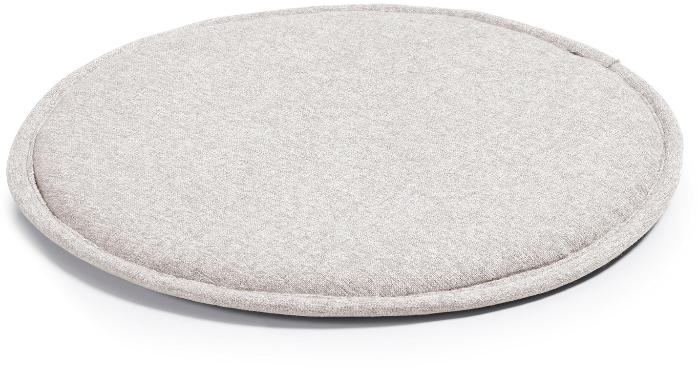 Kave Home Silke Rund Stolhynde Beige ø35 Cm Med Skridsikker Bund