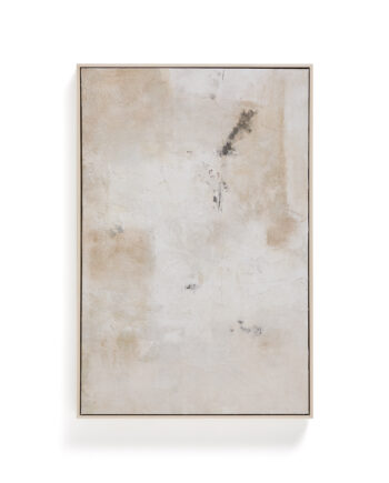 Kave Home Silpa Abstrakt Billede  Rektangulær Beige Stof  90x60