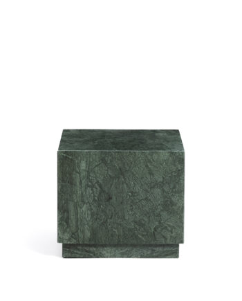 Kave Home Sorein Sidebord  Kvadratisk Grøn Marmor  40x40