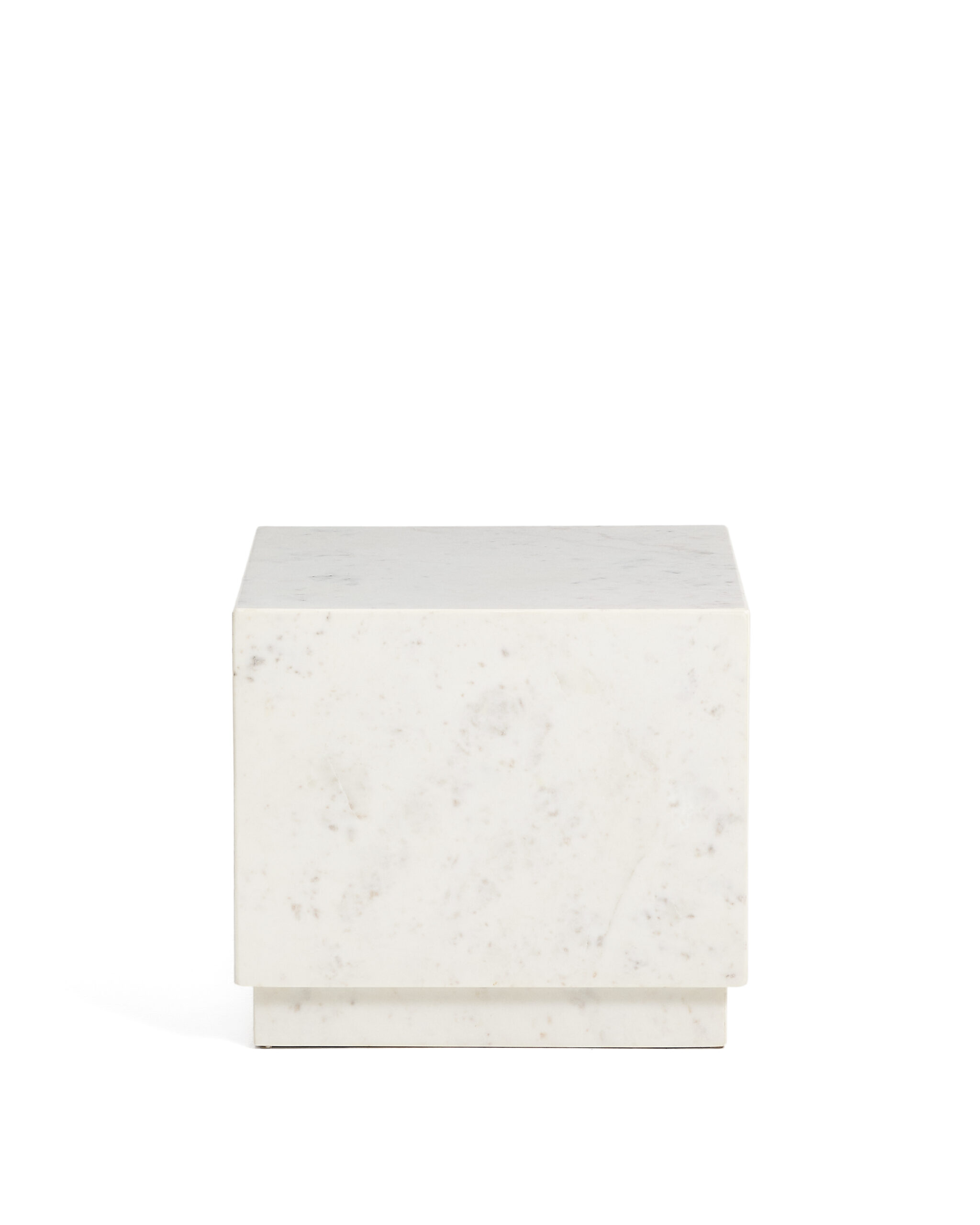 Kave Home Sorein Sidebord Kvadratisk Hvid Marmor 40x40