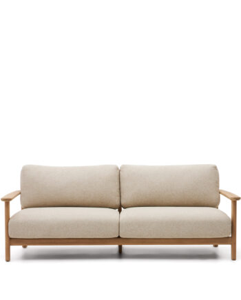 Kave Home Tirant   Pers  Sofa Natur Teaktræ  212cm