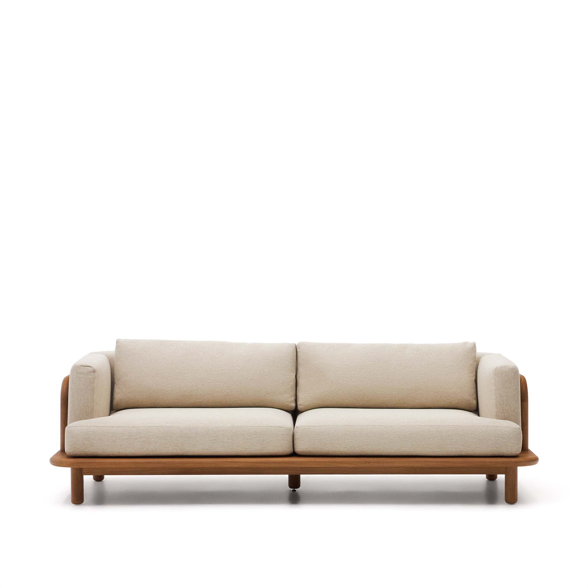Kave Home Turqueta Pers Sofa Natur Teaktræ 230cm