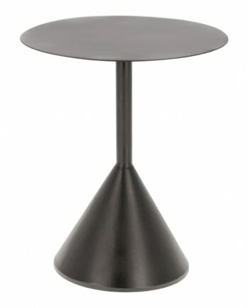Kave Home Yinan Sidebord  Rund Sort Jern  ø48