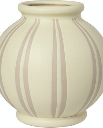Keramikvase Broste Copenhagen Wilma Sandfarvet ø24     H24   Cm