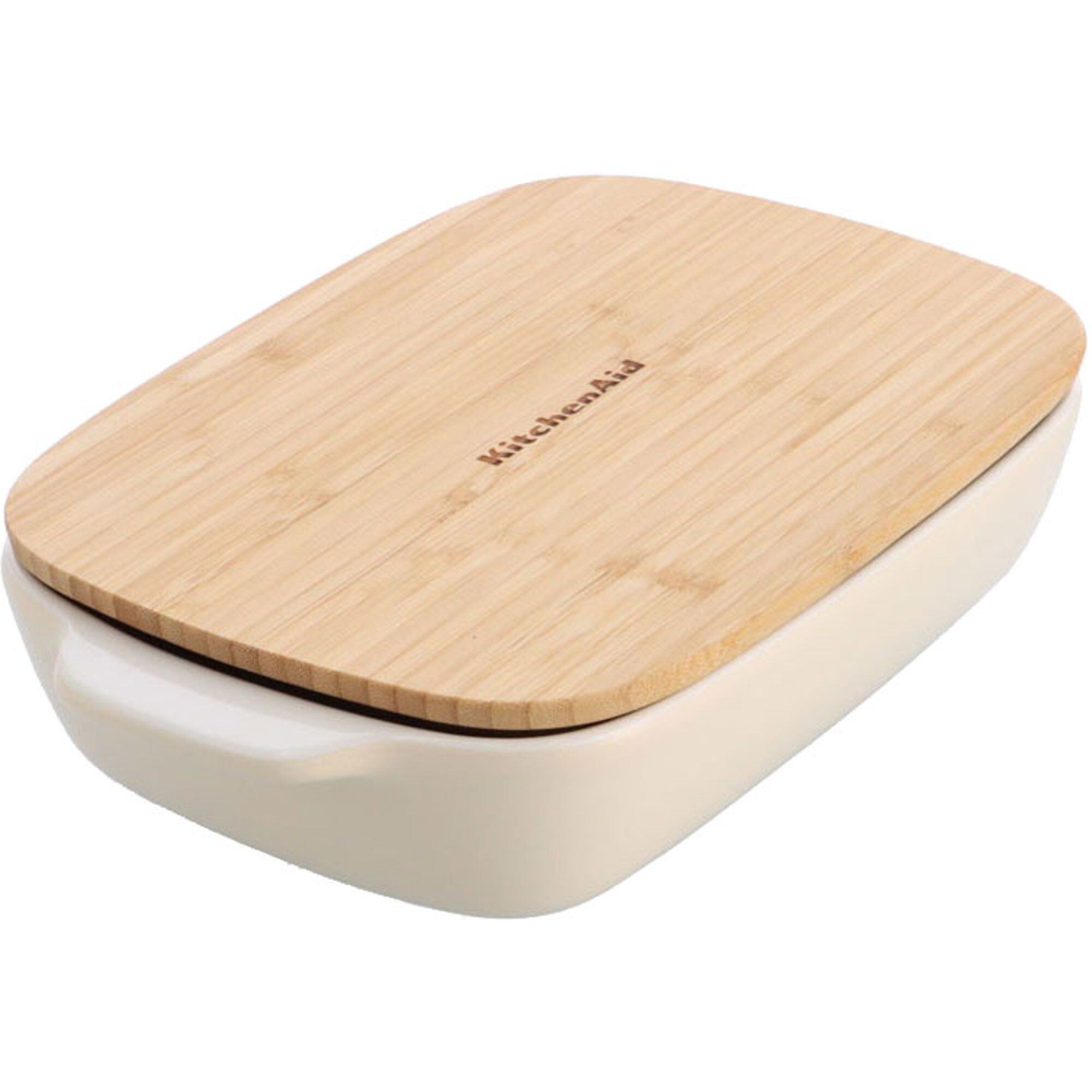 Kitchenaid Ovnform Med Låg 31   18       Cm  Creme