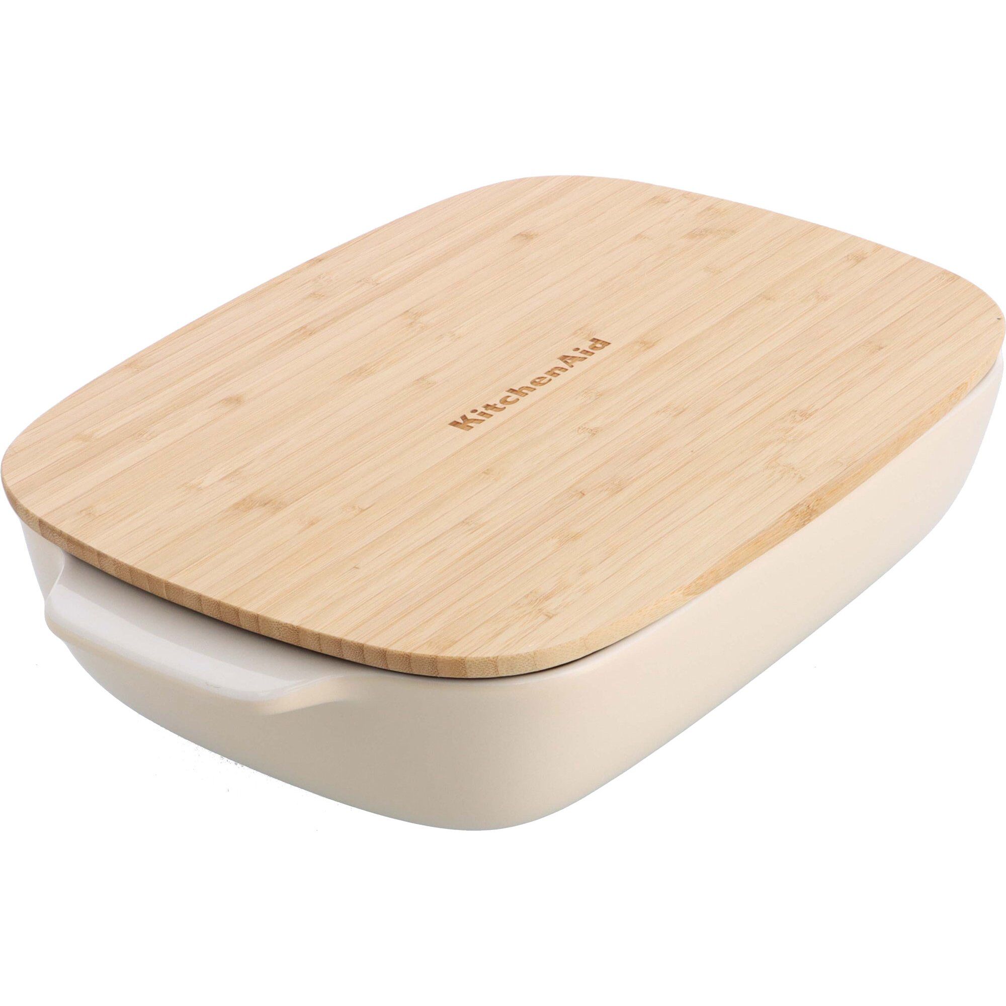 Kitchenaid Ovnform Med Låg 39   23         Cm  Creme