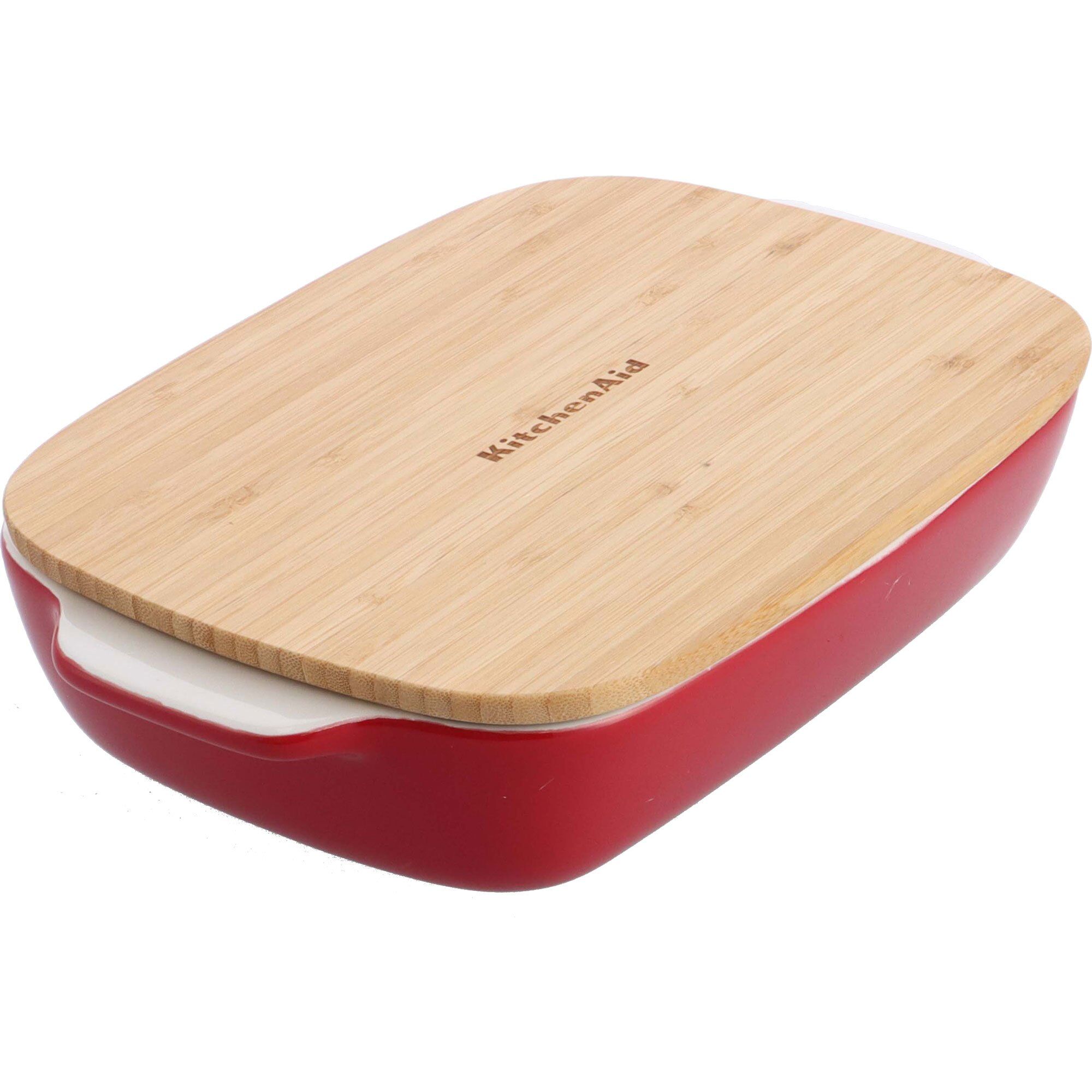 Kitchenaid Ovnform Med Låg 31   18       Cm  Rød