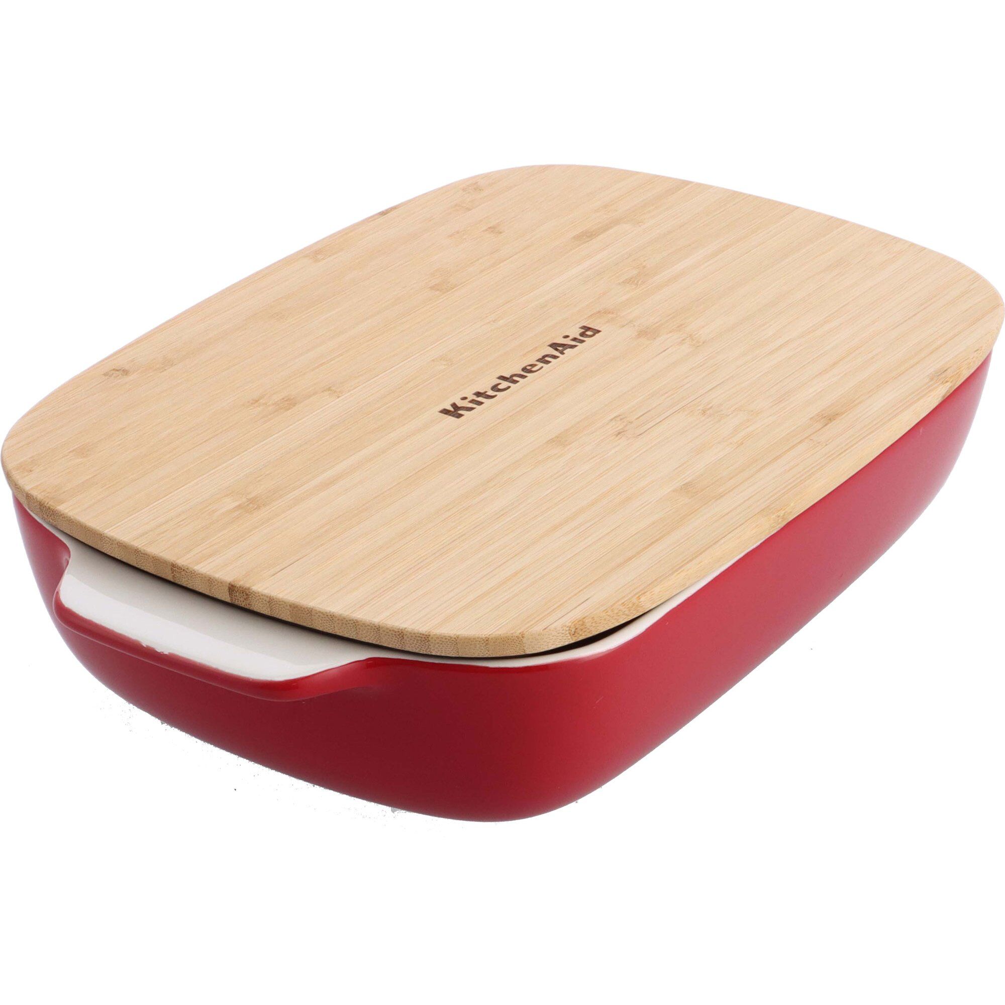 Kitchenaid Ovnform Med Låg 39   23         Cm  Rød
