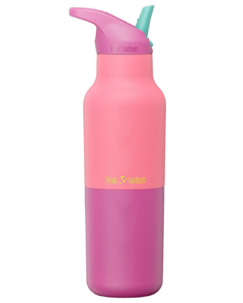 Klean Kanteen Rise Classic Drikkeflaske Med Sportslåg 473 Ml  Pink Lemonade Kaleidoscope