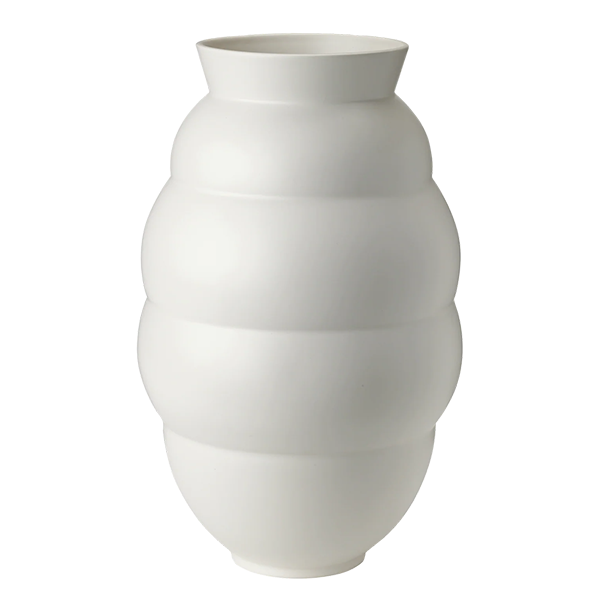 Knabstrup Keramik Knabstrup Tortus Archie Vase No      41   Cm White : Erling Christensen Møbler  : Erling Christensen Møbler