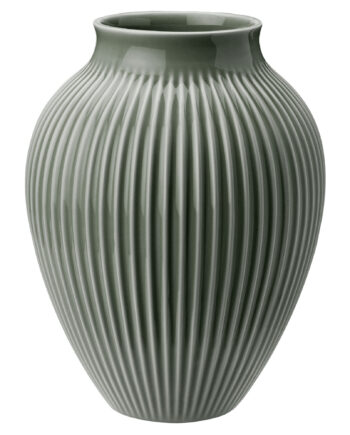 Knabstrup Ripple Celadon Vase 27 Cm  Grøn
