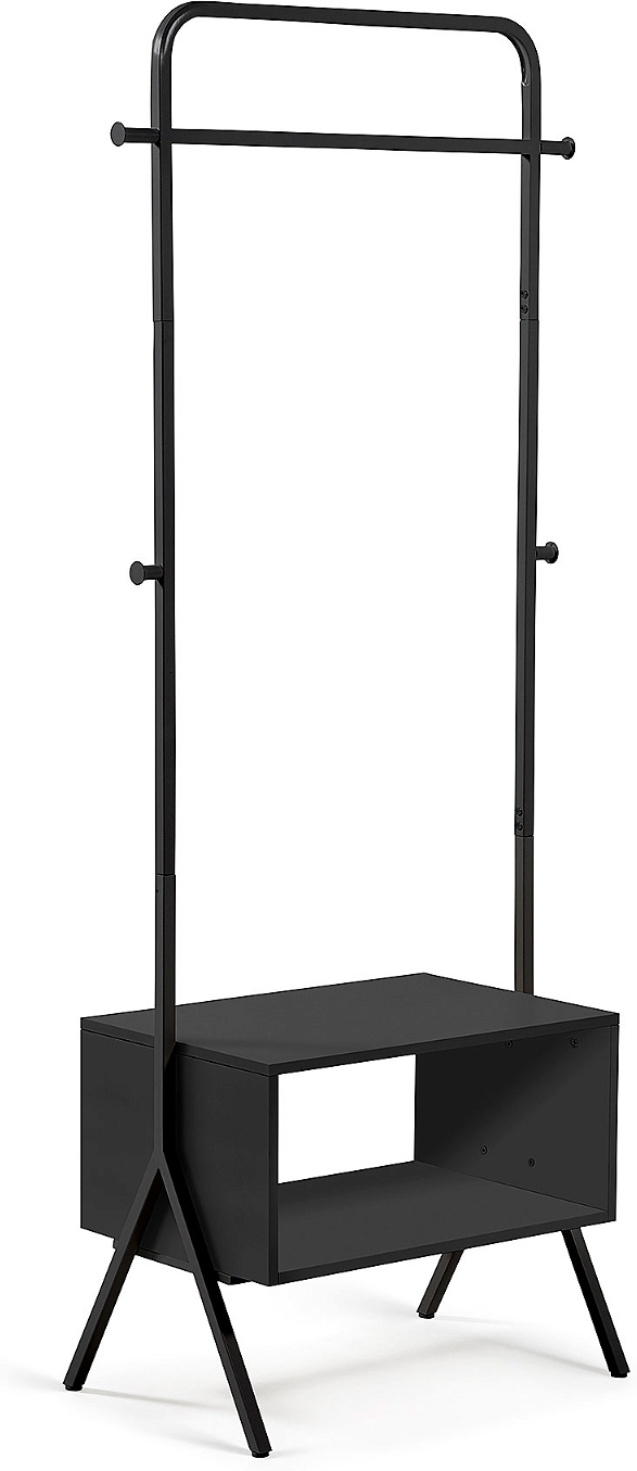 Knagerække   Hattehylde Celise   Kave Home Nordisk Stumtjener   Sort H180x42x74 Cm