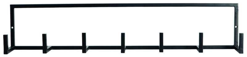 Knagerække House Doctor Rack   Sort Jern    Kroge  60   12 Cm
