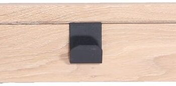 Knagerække House Of Sander Hanger Egetræ Hvid Med   Sorte Kroge 72   10 Cm