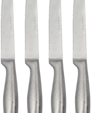 Knivsæt   Dele Nicolas Vahé Ranch   Rustfrit Stål  Sølvfinish  Ergonomisk Greb  23   Cm