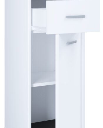 Kommode     97      32      28 Cm  Hvid Med Antracit