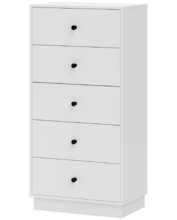 Kommode Med   Skuffer   Træ   Moderne Stil 47   29   95 Cm Hvid