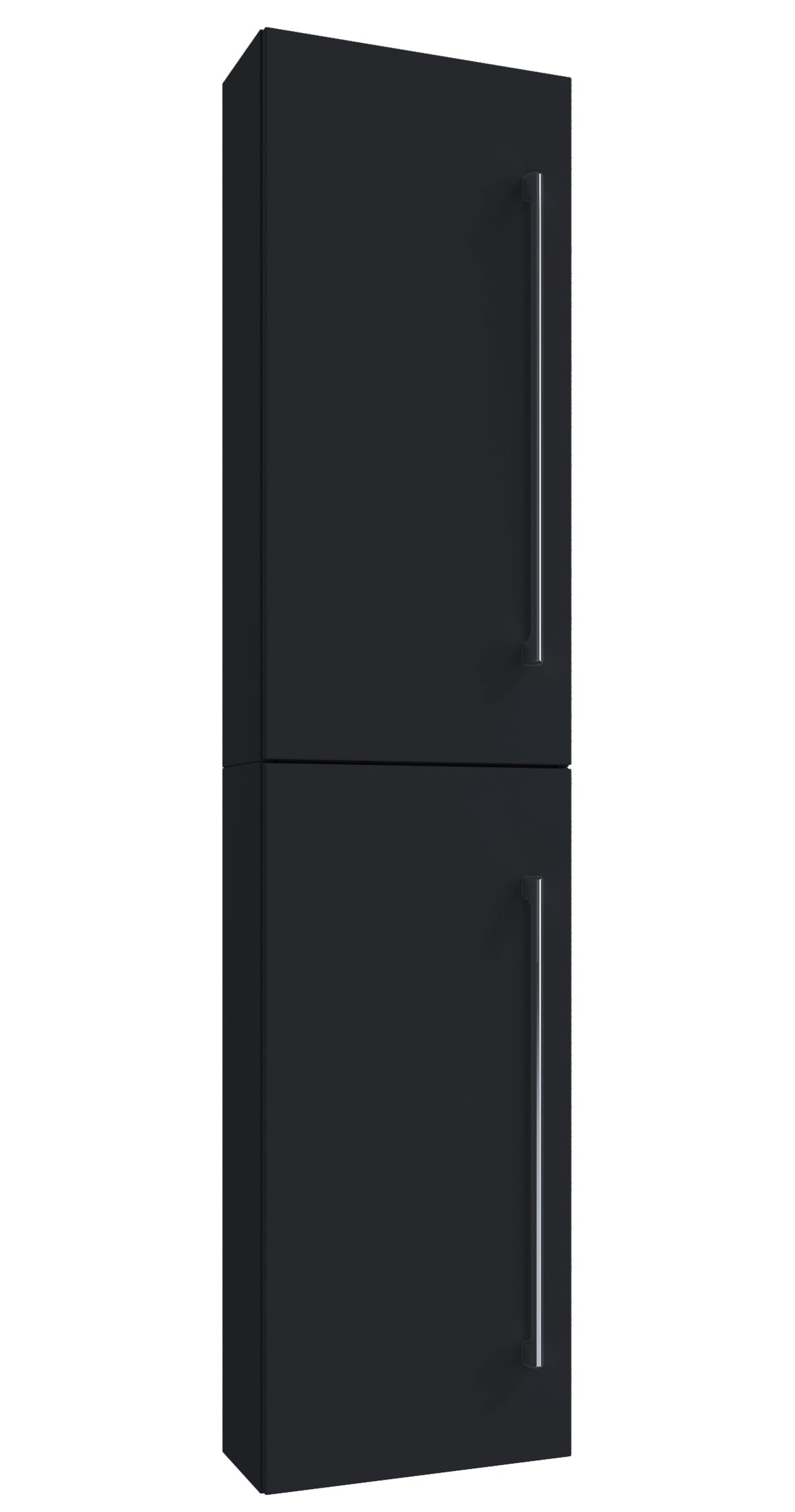 Kompakt Og Elegant Skab Til Dit Badeværelse H150 Cm B33 Cm D22 Cm Sort