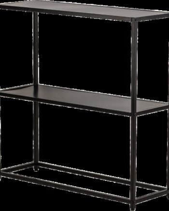 Konsolbord Nordlys Furniture Oxford Sort Metal Epoxylak H80ã B80ã D27 Cm