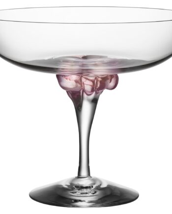Kosta Boda Sugar Dandy Coupe Glas 32 Cl  Rosa