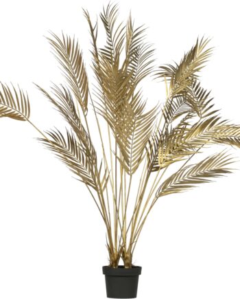 Kunstig Plante Woood Palm Gylden H110 ø75