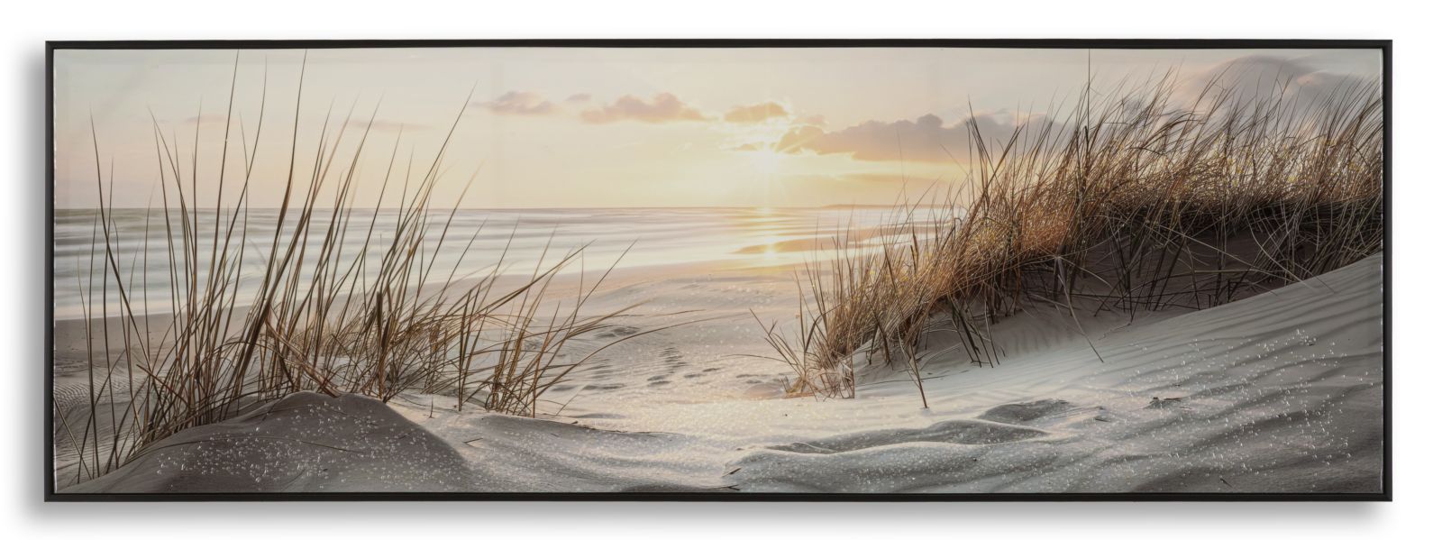 Lærredsprint Strand Med Ramme - -  152       52 Cm